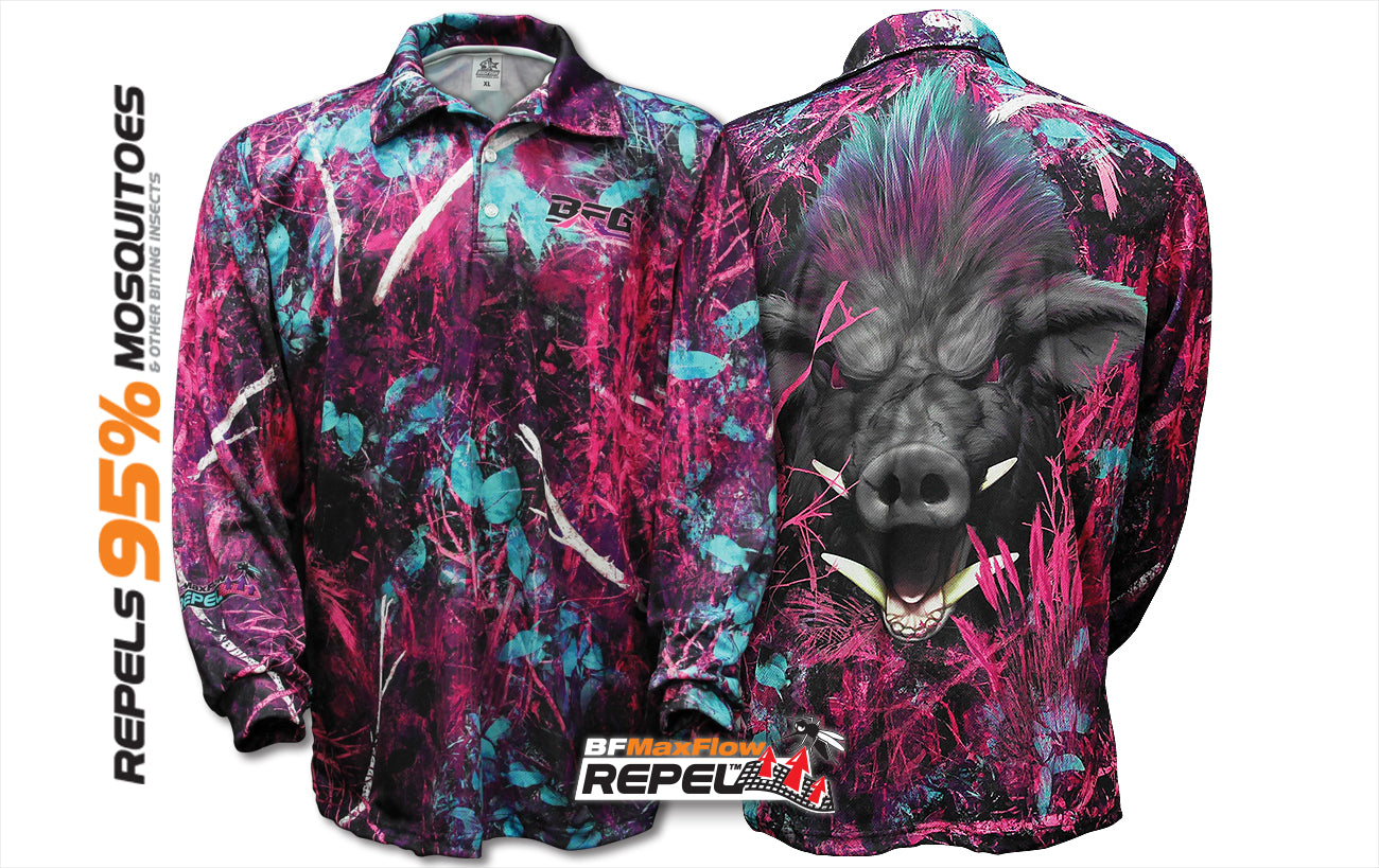 Bigfish L/S Repel Shirts - 2XL / Boar Babe