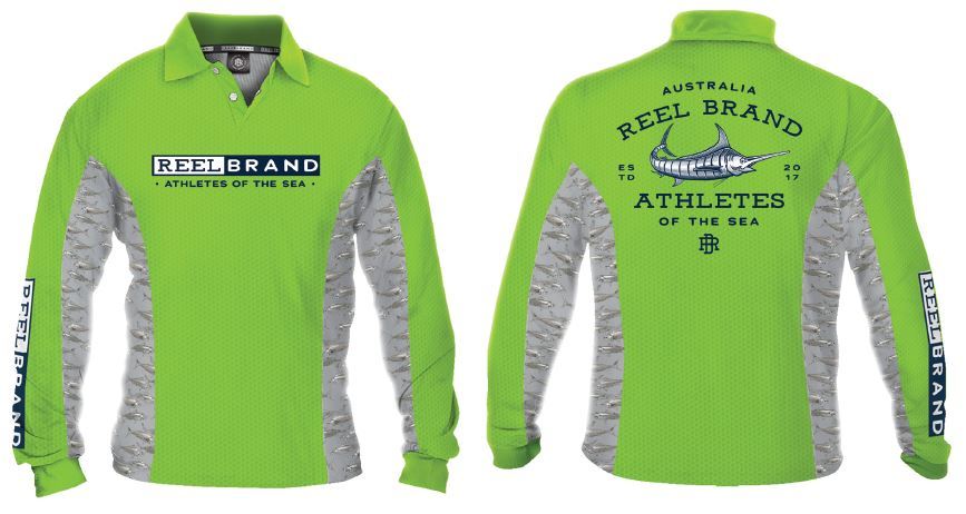 Reel Brand Fishing Shirts - 2XL / Lime Green