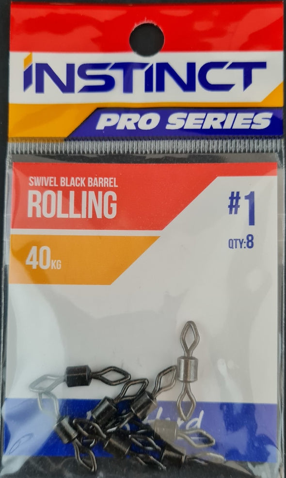 Instinct Pro Swivel Black Barrel Rolling