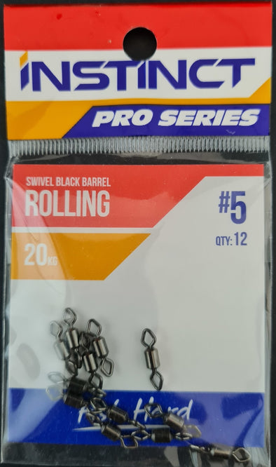 Instinct Pro Swivel Black Barrel Rolling
