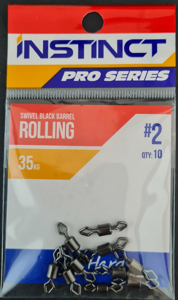 Instinct Pro Swivel Black Barrel Rolling