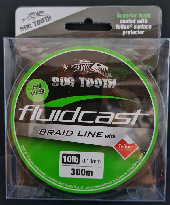 Dogtooth Fluidcast Braid Hi Vis