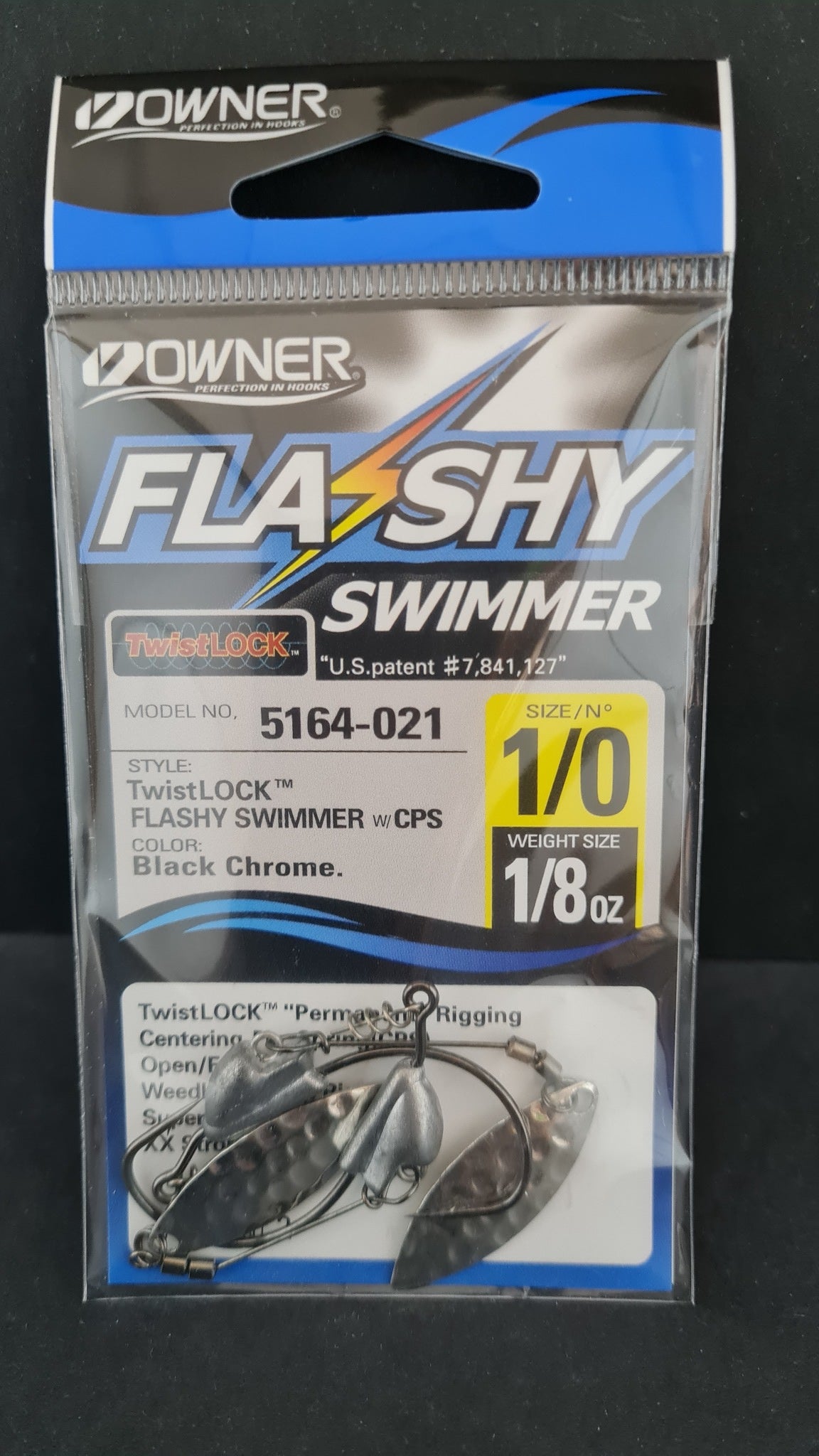 Owner Flashy Swimmer Hooks - 1/0 1/8oz / Silver Willow