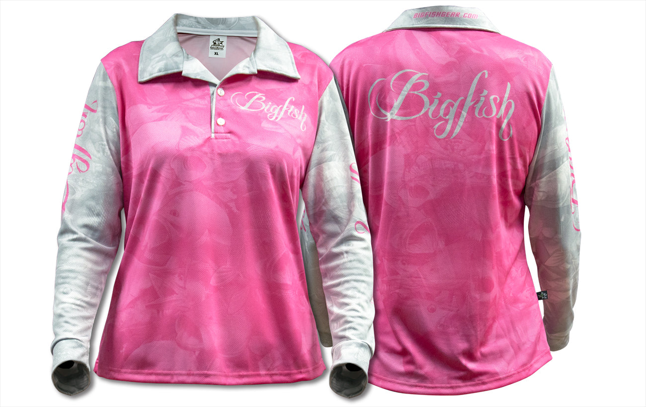 Bigfish L/S Womens Shirts - 2XL / Pinkfish