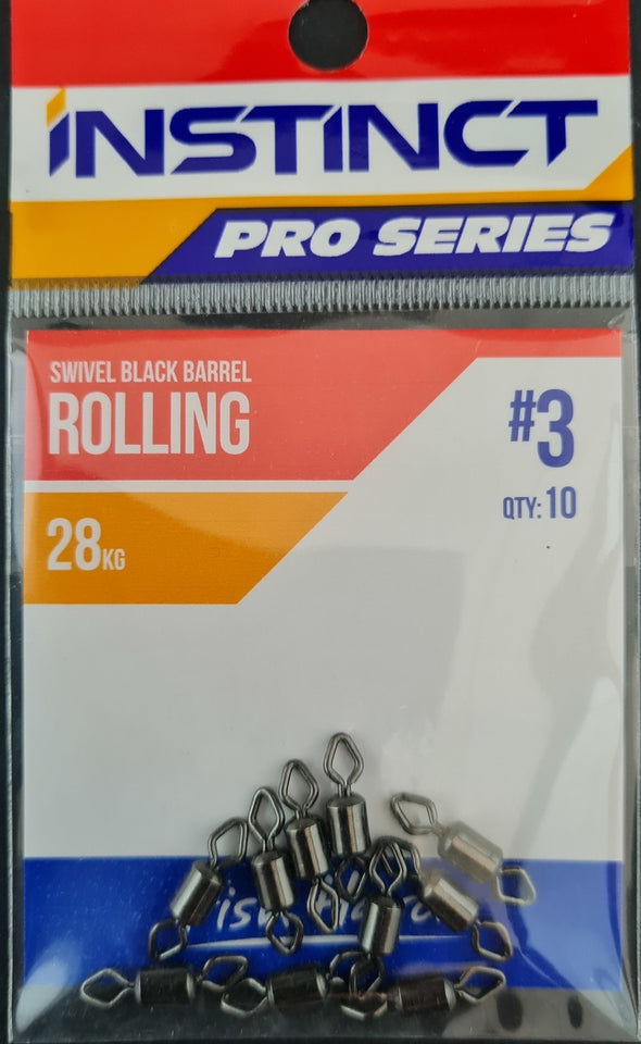 Instinct Pro Swivel Black Barrel Rolling